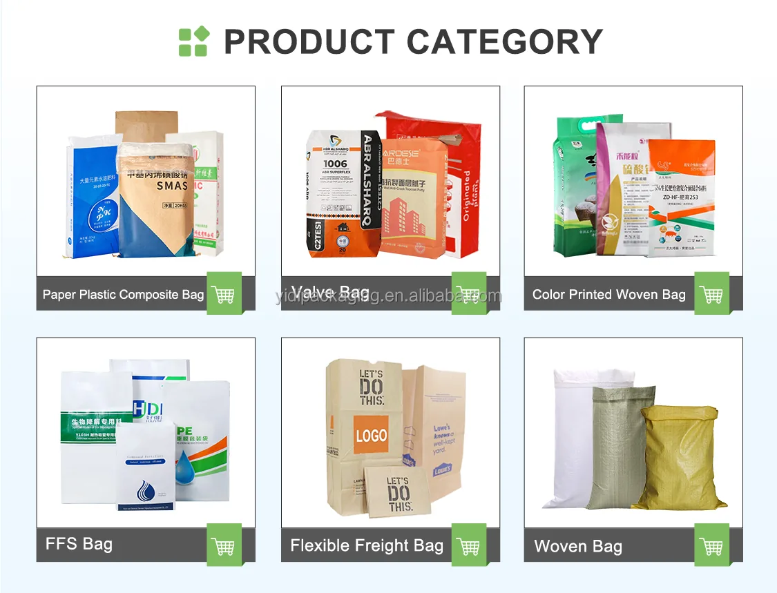 Multi-Layer Square Bottom Kraft Paper Bags Flat Handles Flour Corn Starch 10-20kg Biodegradable Chemical Applications
