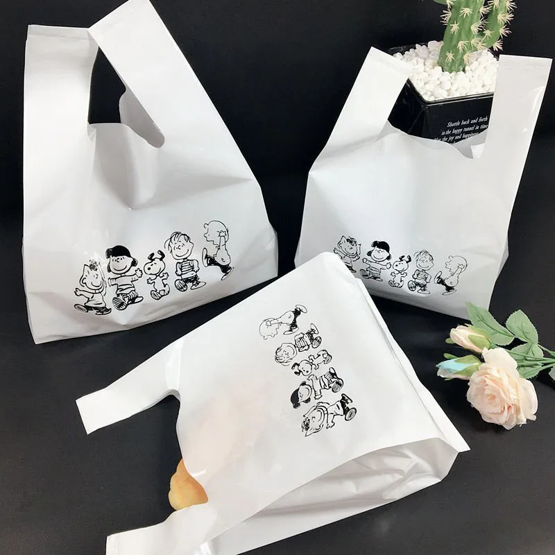 Multi Size Custom Logo Printed Portable Shopping Vest Plastic Sack Poly Carrier Bag HDPE LDPE T Shirt Bag
