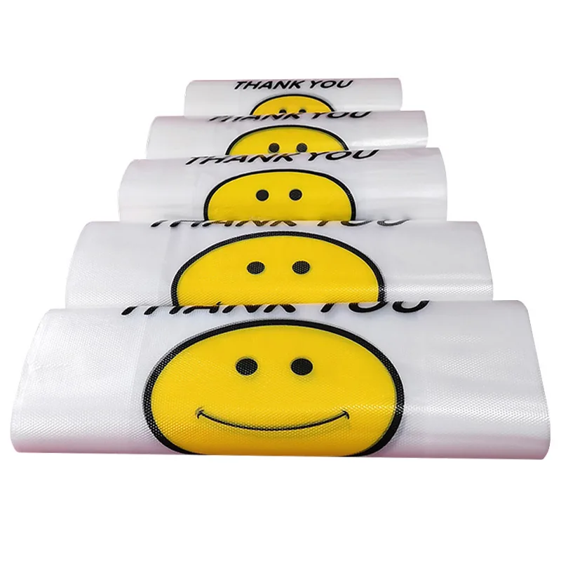 Multi Size Custom Logo Printed Portable Shopping Vest Plastic Sack Poly Carrier Bag HDPE LDPE T Shirt Bag