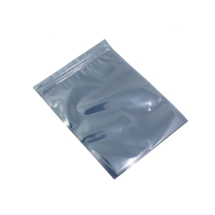 No Anti-Static Shielding Silk Bag Electronics Custom Logo Case Zipper Sealing Handle Carton Packing ESD Bubble Bag