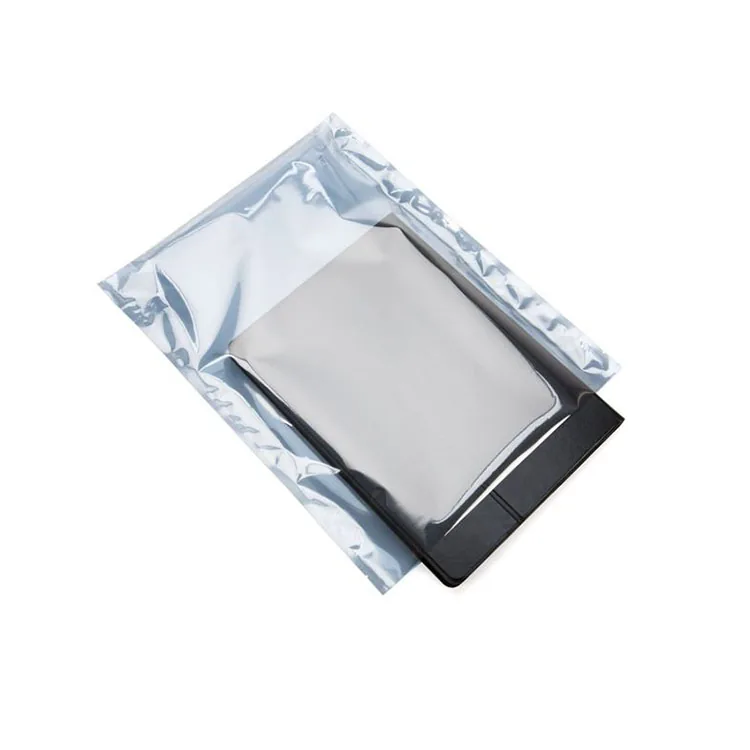 No Anti-Static Shielding Silk Bag Electronics Custom Logo Case Zipper Sealing Handle Carton Packing ESD Bubble Bag