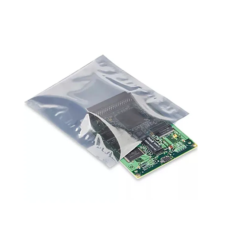 No Anti-Static Shielding Silk Bag Electronics Custom Logo Case Zipper Sealing Handle Carton Packing ESD Bubble Bag