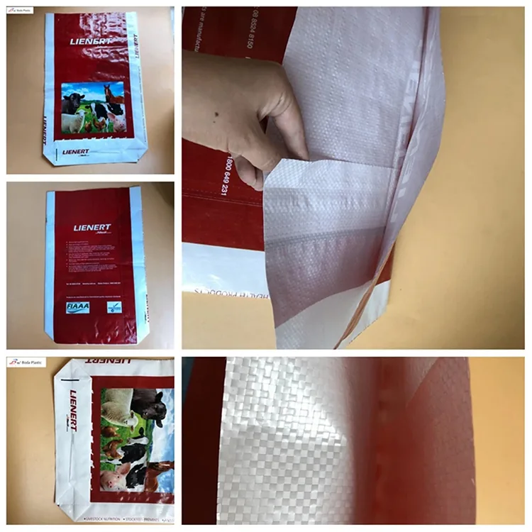 OEM Bopp Laminated 15kg 20kg 25kg 50kg Polypropylene Woven Animal Feed Bags for Pet Dog Food Packaging