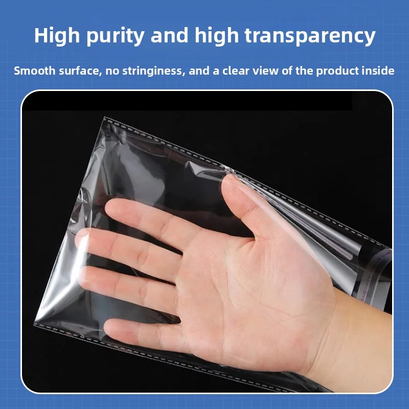 OPP Self-Adhesive Resealable Bags Transparent Plastic High-Clarity Packaging Garment Socks Clothing Jewelry Customizable