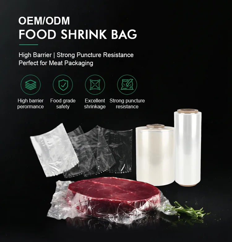Bone-In PA/PE Shrink Bag for Lamb Leg, Rack of Ribs & Cheese Blocks
