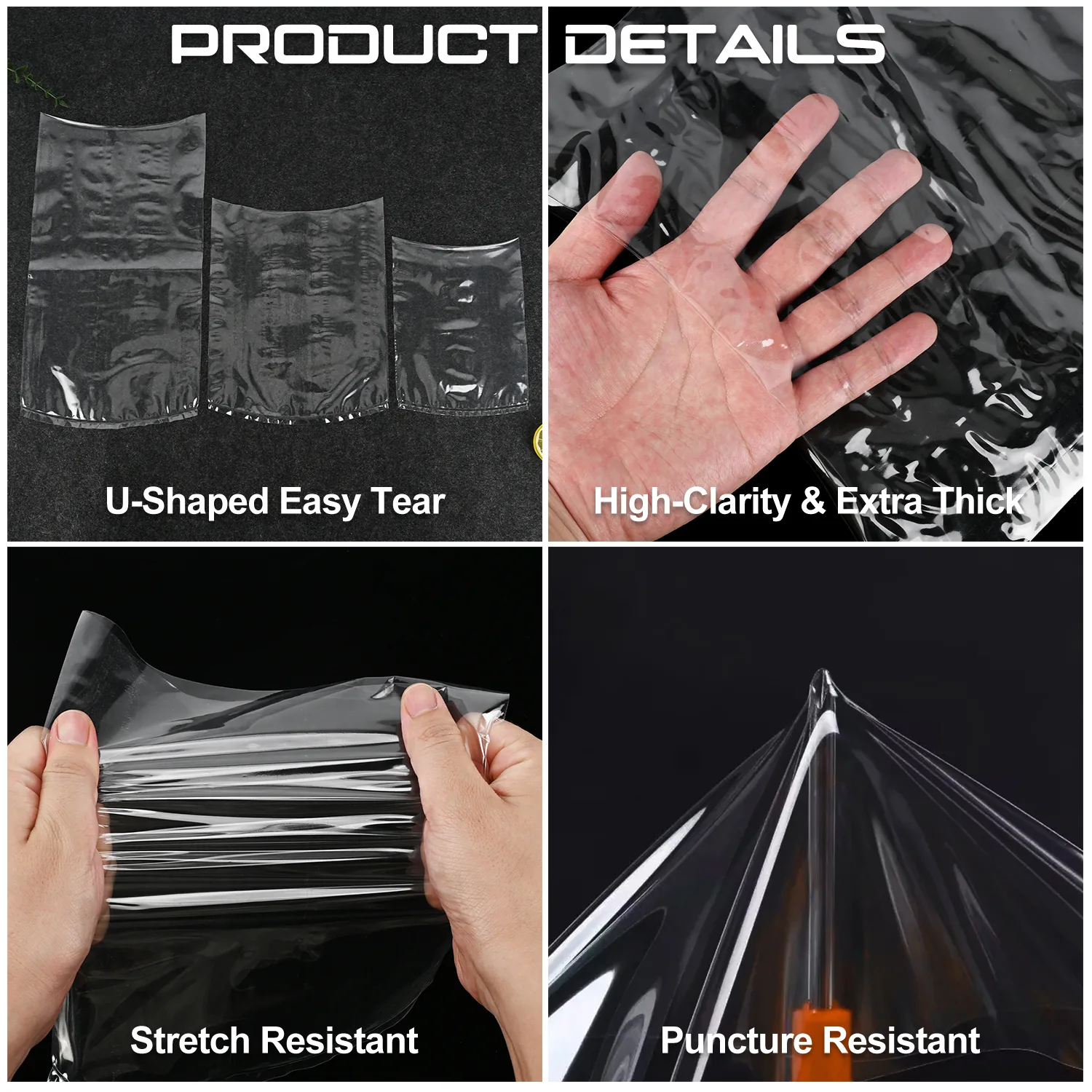 PA/PE Heat Shrink Bag for Chilled & Frozen Meat and Poultry