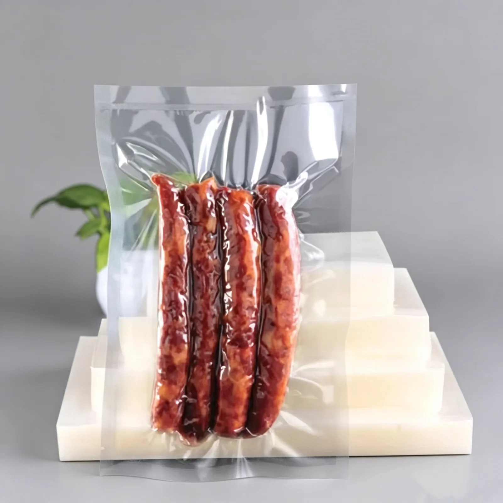 PA/PE Clear Vacuum Bag for Pizza, Salad & Baked Goods
