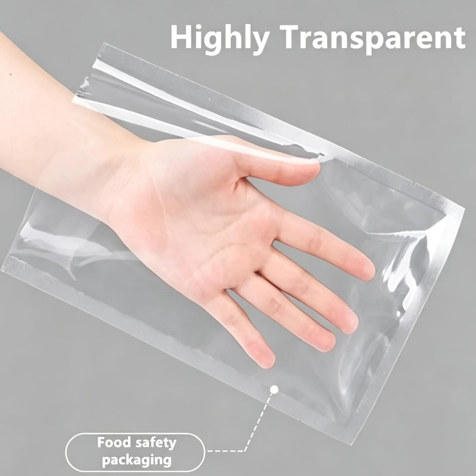 PA/PE Clear Vacuum Bag for Pizza, Salad & Baked Goods