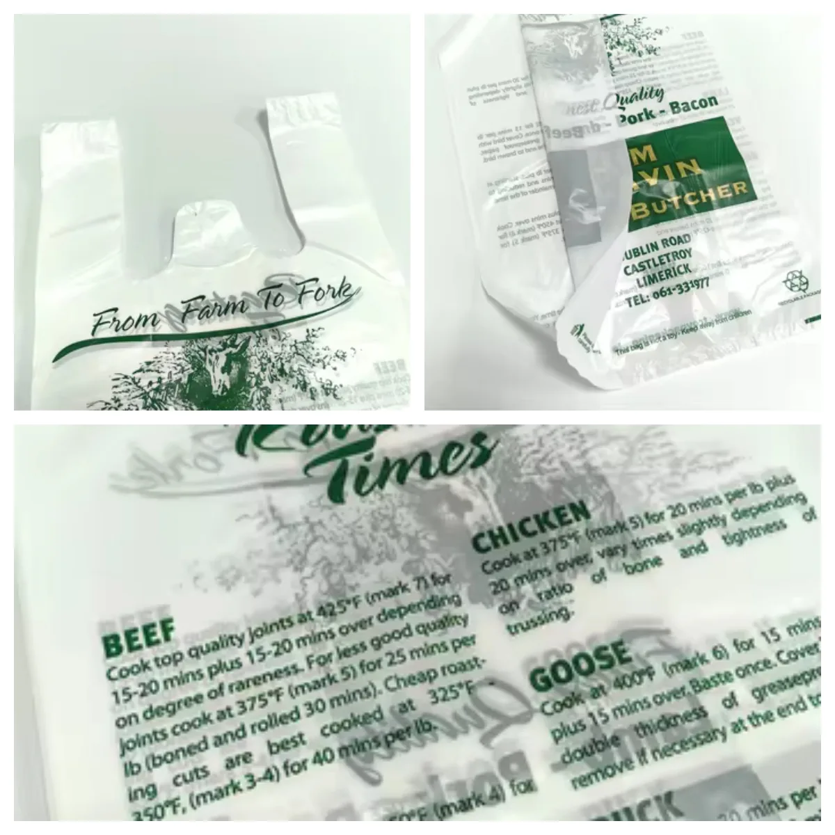 PBAT-Based Vest Carrier Bag for Grocery and Takeaway