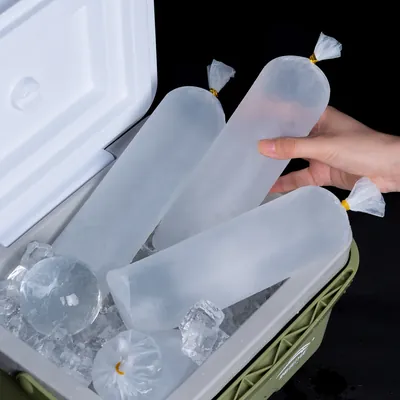 PE Long-Strip Ice Pop & Ice Lolly Bags — 500 Pieces per Pack