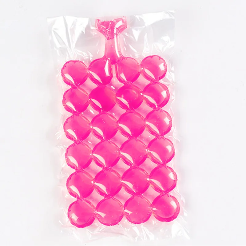 PE Disposable Self-Seal Ice Cube Bags — 19 × 30 cm, 24–28 Cubes