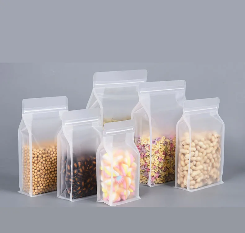 PE Square Bottom Stand-Up Pouch with Carry Handle — Pet Food & Milk Powder