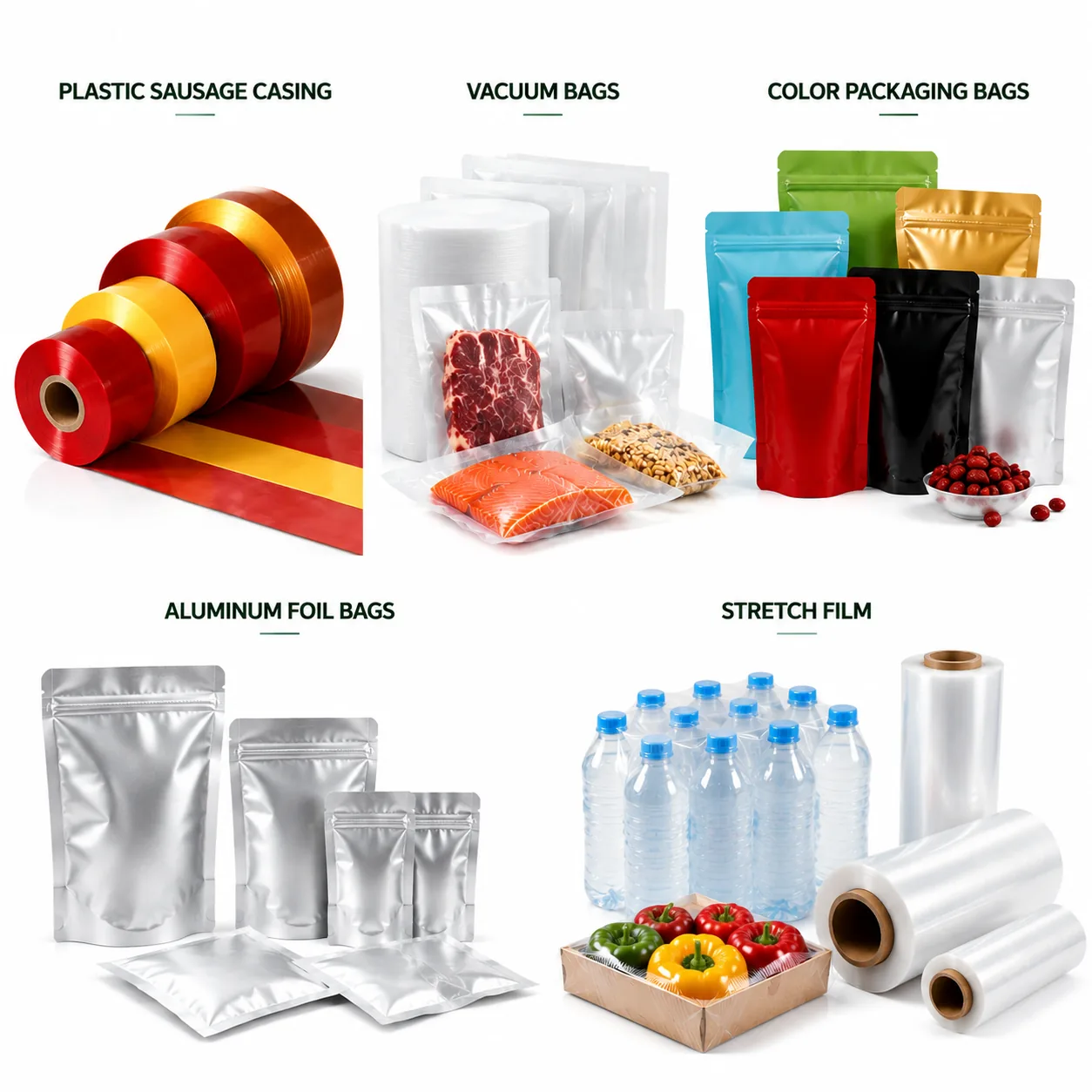 PE Stretch Film Roll For Pallet Wrapping Industrial Packaging Transparent Plastic Film Custom Thickness