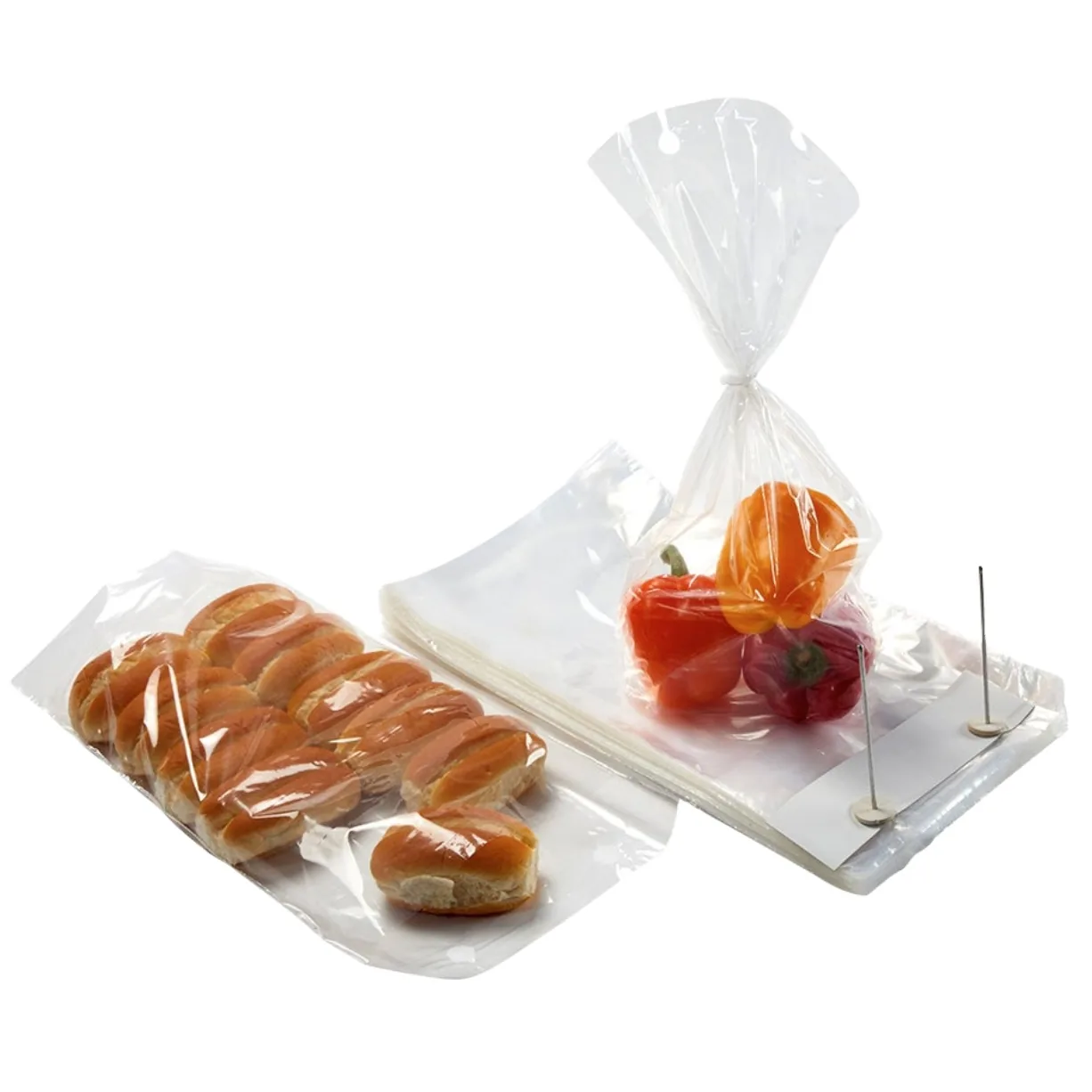 Clear PE Wicket Bread Bag with Side Gusset for Bakeries