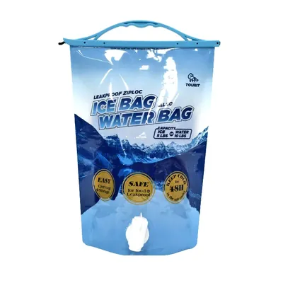 5 L PET/PA/PE Collapsible Water & Ice Bag with Spout and Clamp Handle