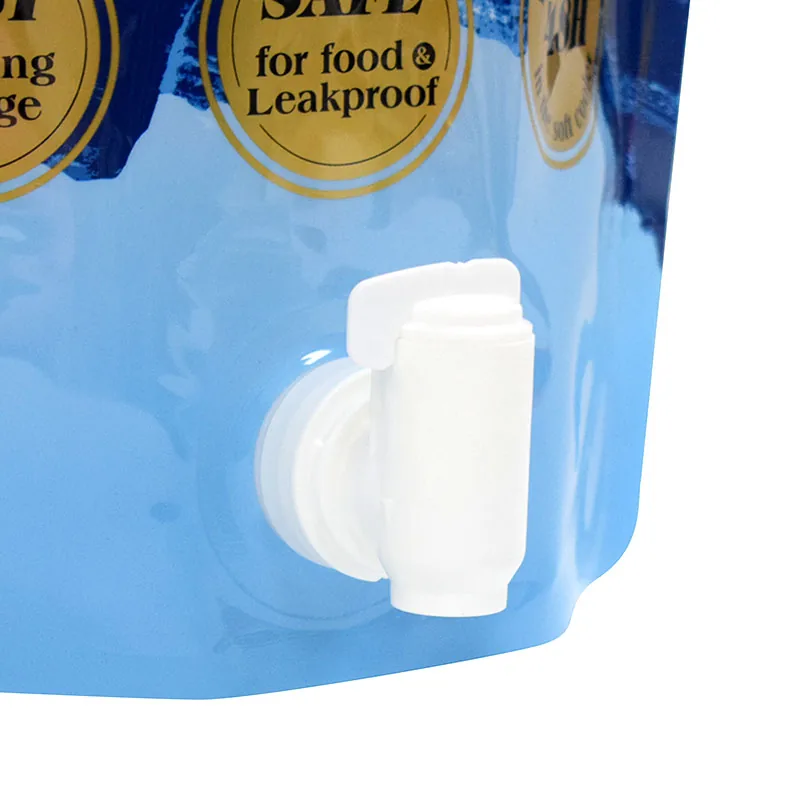 5 L PET/PA/PE Collapsible Water & Ice Bag with Spout and Clamp Handle
