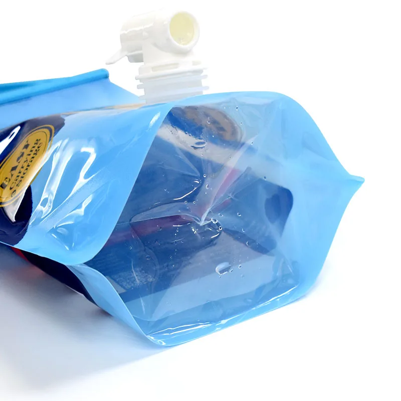 5 L PET/PA/PE Collapsible Water & Ice Bag with Spout and Clamp Handle