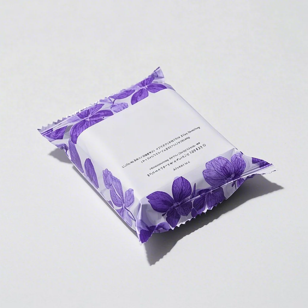 PET/PE Back-Seal Pillow Bag for Soap, Bakery & Commodity Packing