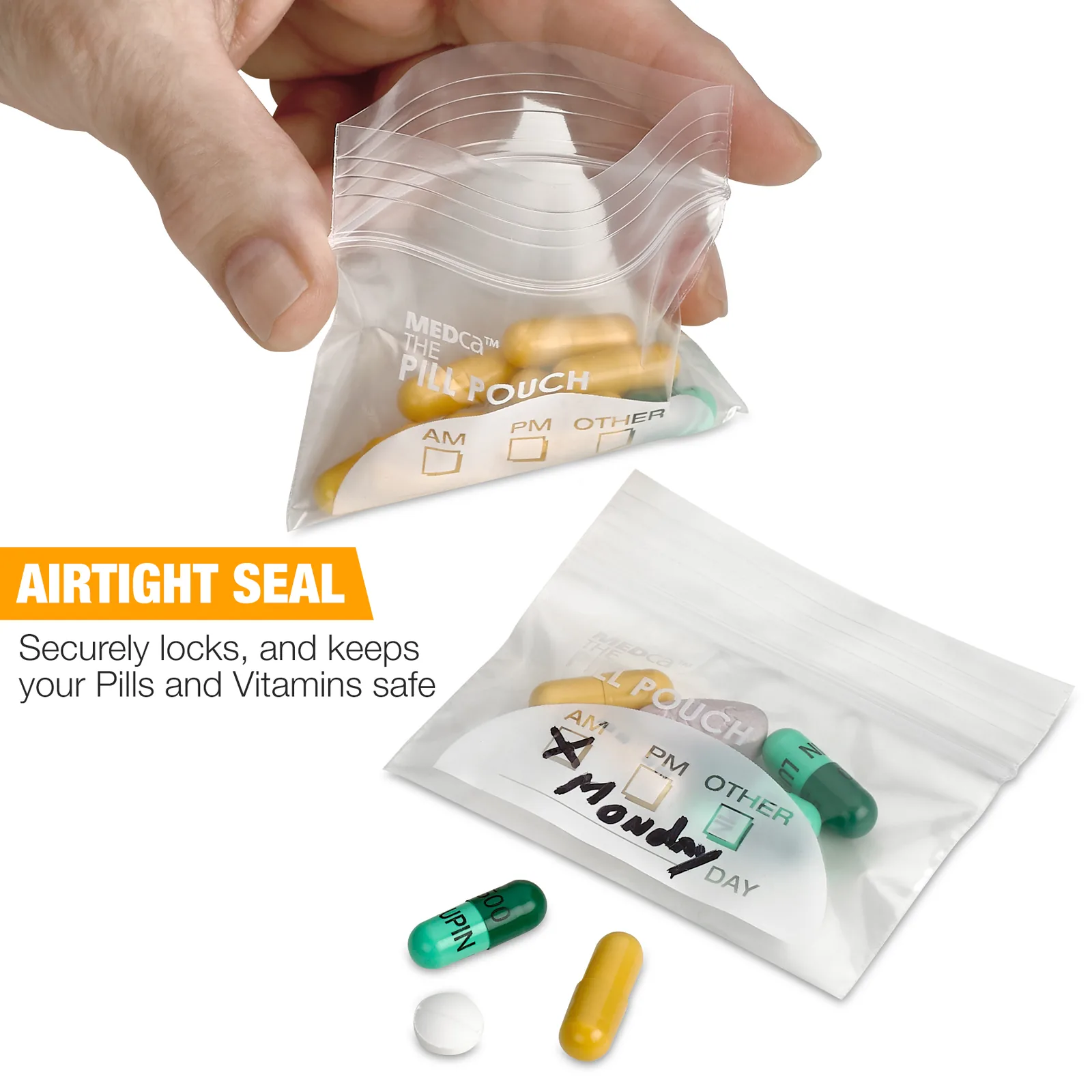 Pharmacy Pills Bag Medicine Envelope Dispensing Drug and Pills Packaging Zip Lock Bag