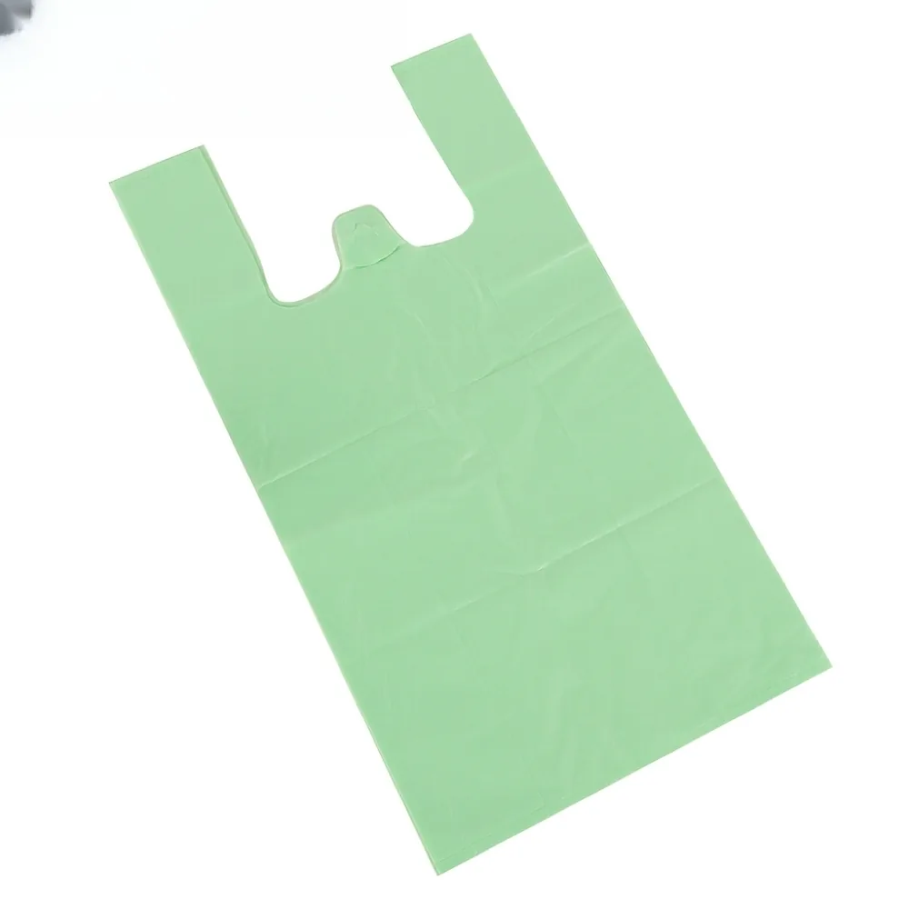 PLA PBAT Biodegradable T-shirt Bag Compostable Shopping Grocery Vest Carrier Custom Logo Printed