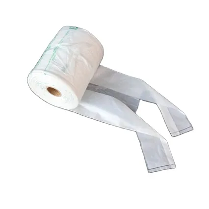 Certified Compostable PLA/PBAT T-Shirt Bag on Roll