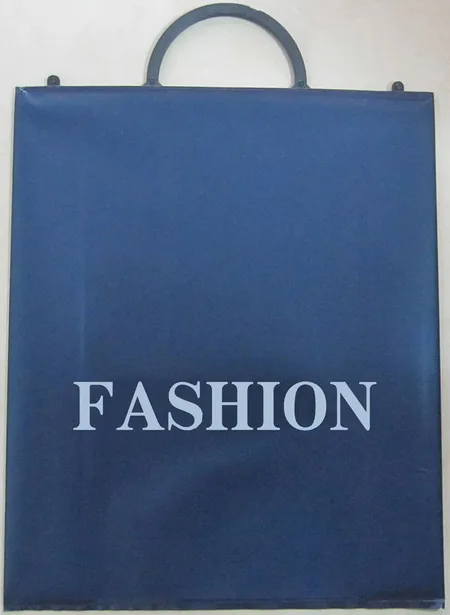Plastic Handle Patient Belonging Bag,Clear or White with Blue Print for Hospital Using Hard Loop Handle Bag