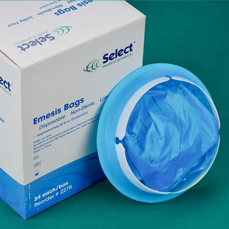 Portable Disposable Medical Plastic Leakproof Emesis Bags Vomit Bags for Travel Motion Sickness