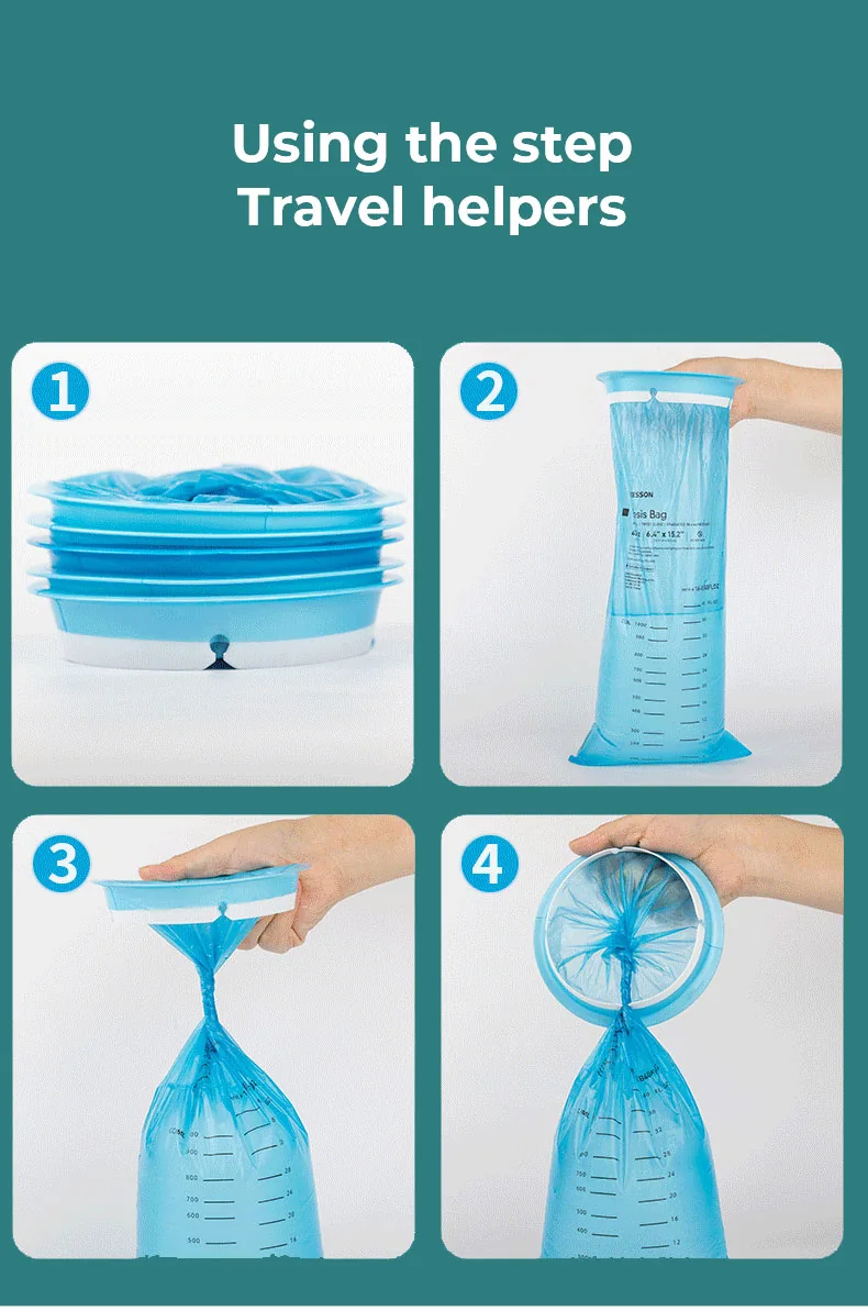 Portable Disposable Medical Plastic Leakproof Emesis Bags Vomit Bags for Travel Motion Sickness