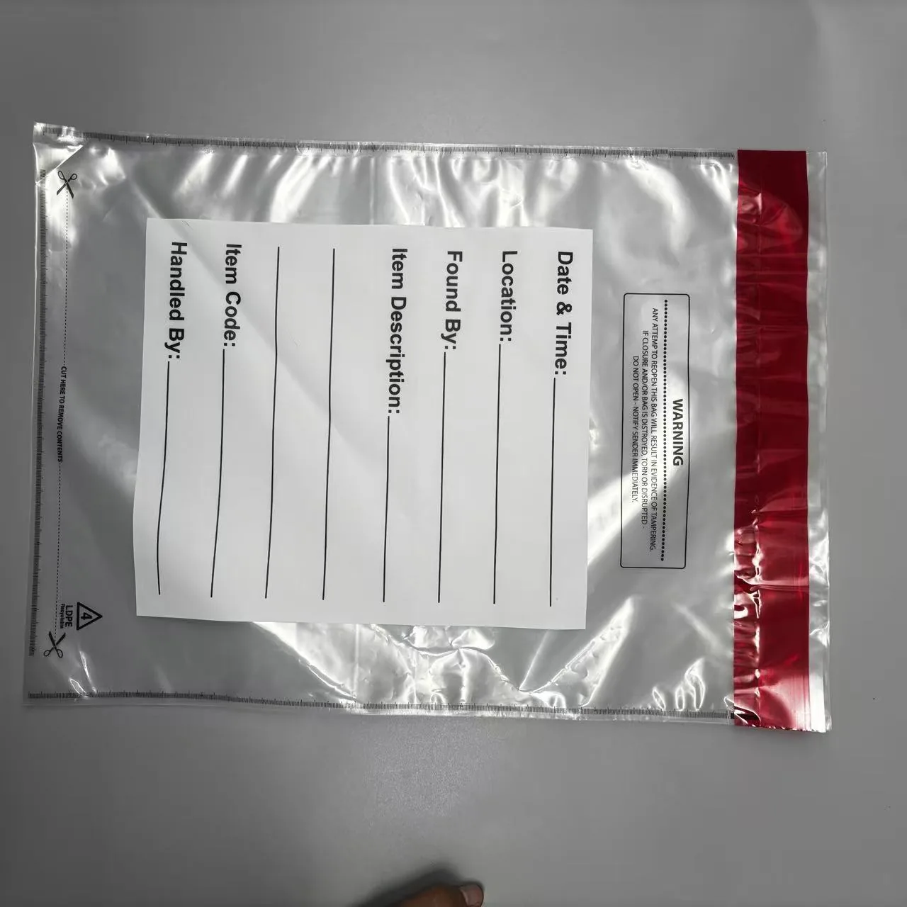 Premier LDPE Sequential Numbered Barcoded Tamper Evident Security Bags Express Package Shipping
