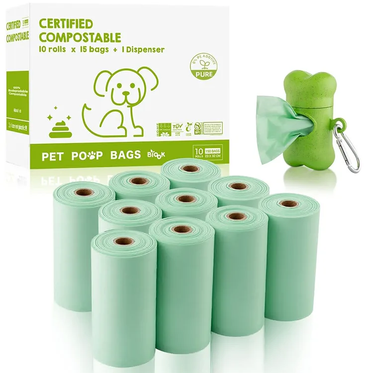 Priced OEM Compostable Plastic Pet Poop Waste Bags for Dogs for Waste Management