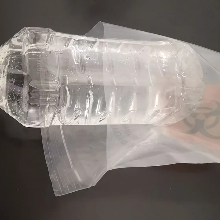 Promotion 3 Walls Gravure Printing Pathology Eco Friendly Lab Use Side Gusset Clear Plastic Specimen Biohazard Bags