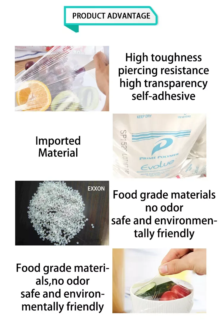 PVC Food Cling Film Roll — 9–20 Mic, 20–80 cm Wide