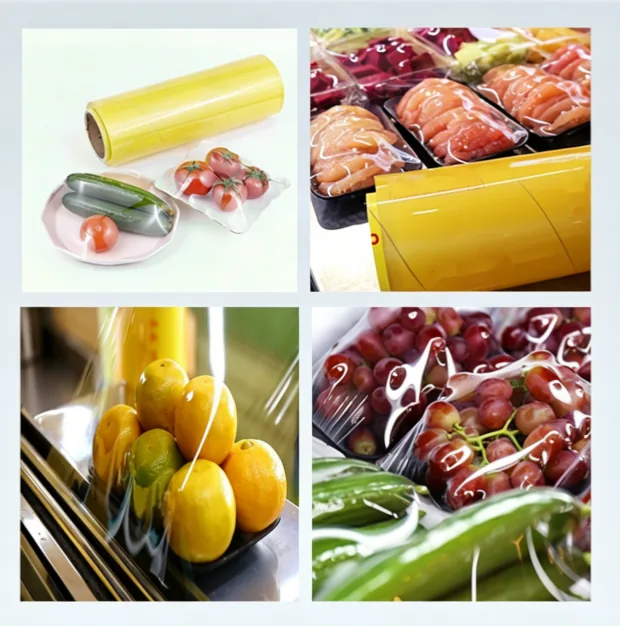 Food-Grade Cast PVC Cling Film Roll — 30 cm, Multiple Lengths