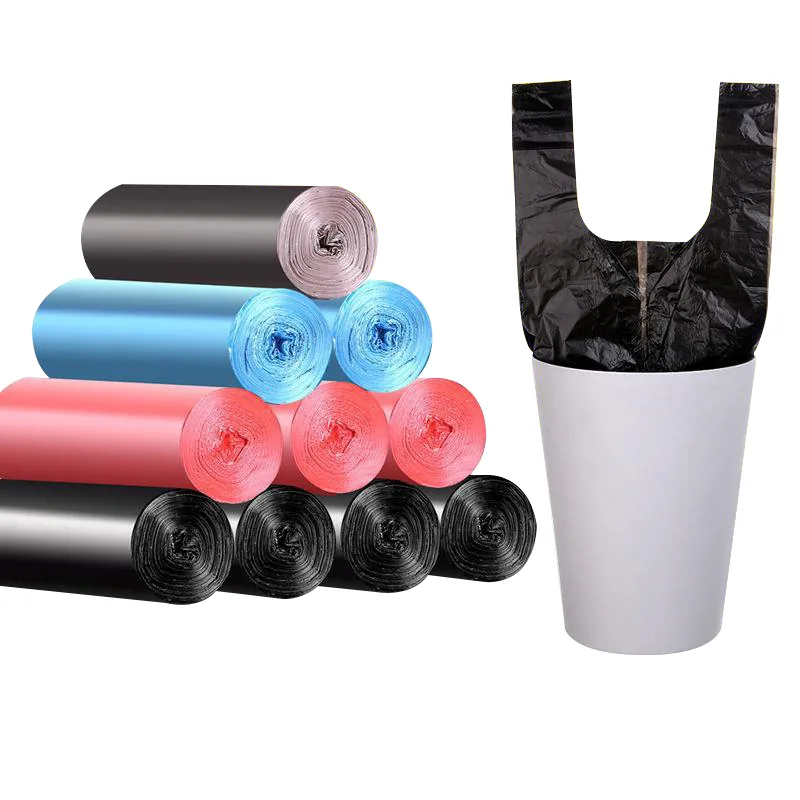Refuse Sacks Trash Bin Liner Garbage Bag Biodegradable Drawstring Custom Printed Plastic Trash Plastic