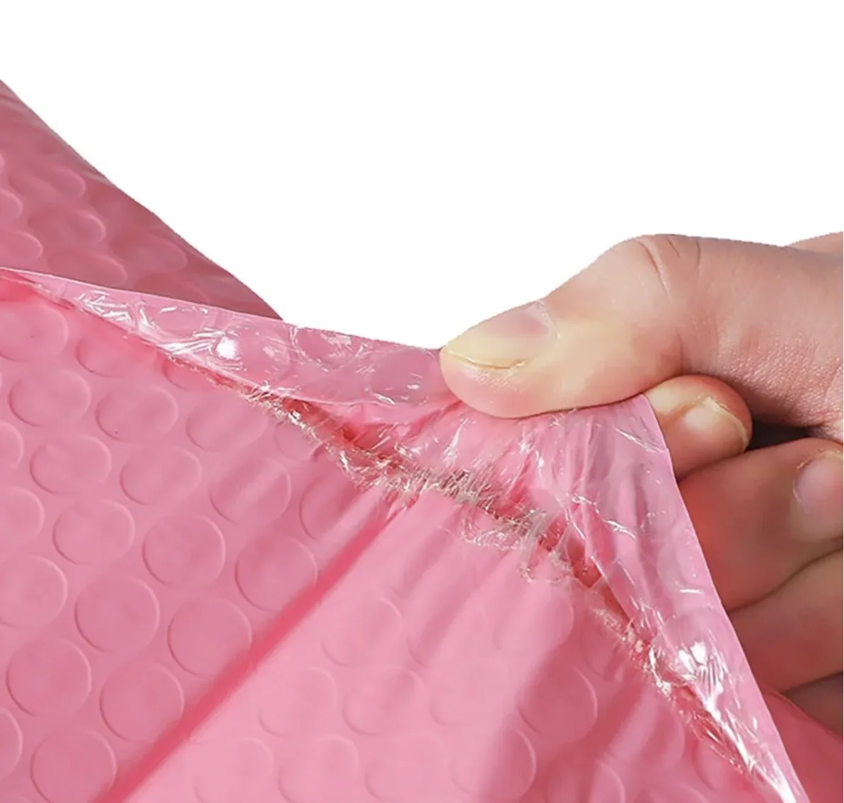 Shiny Holographic Bubble Mailer Resealable Shipping Bags for Couriers Poly Material Plain Envelope for Gift Wrapping