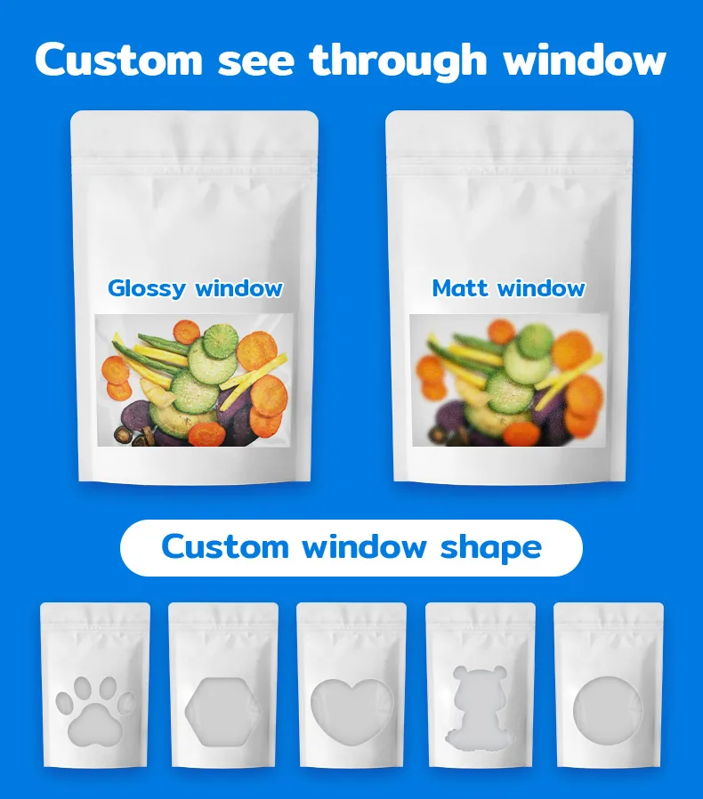 Short-Run Custom Printed Stand-Up Ziplock Food Pouch