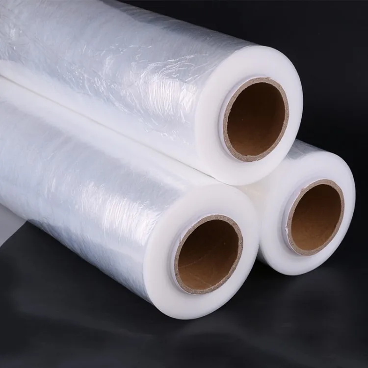 Soft LLDPE Pallet Stretch Film 20 Micron High Tensile Clear High Gloss Cling Wrap Rolls 500mm X 300m Supermarket Grocery