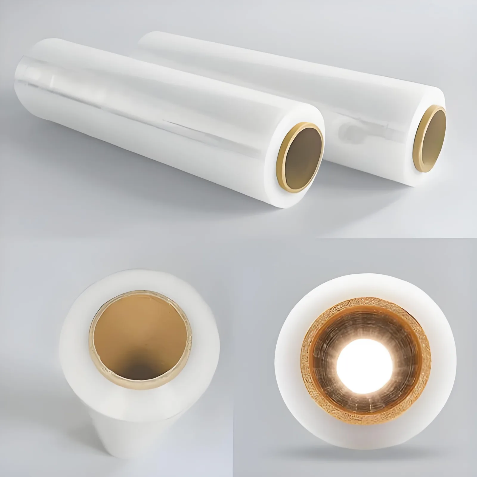 Soft LLDPE Pallet Stretch Film 20 Micron High Tensile Clear High Gloss Cling Wrap Rolls 500mm X 300m Supermarket Grocery
