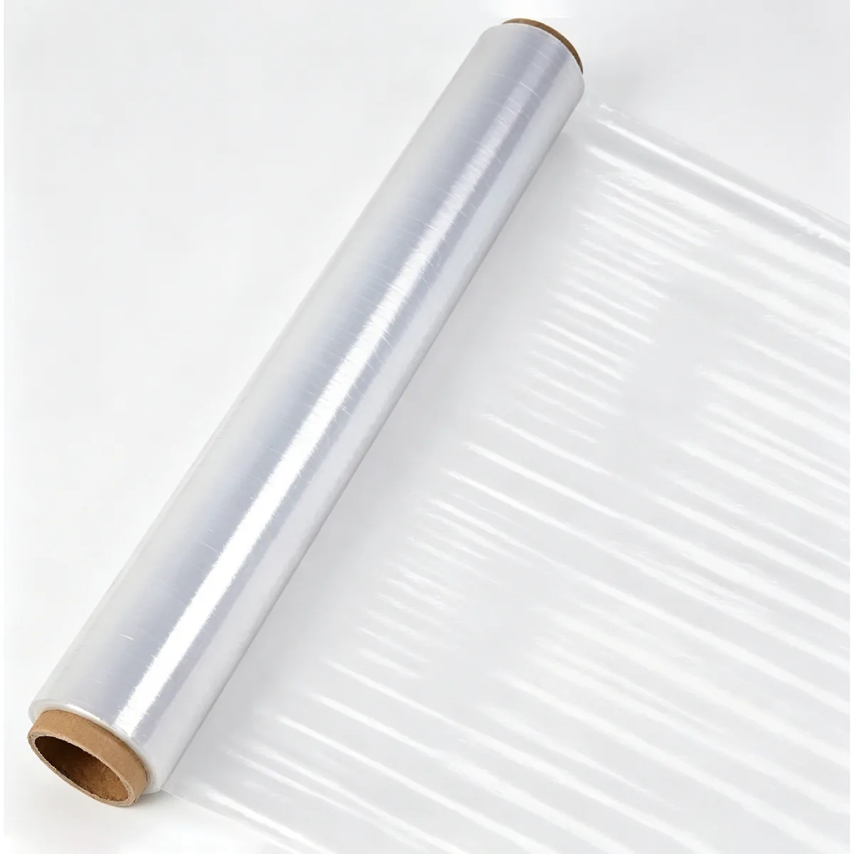 Soft LLDPE Pallet Stretch Film 20 Micron High Tensile Clear High Gloss Cling Wrap Rolls 500mm X 300m Supermarket Grocery