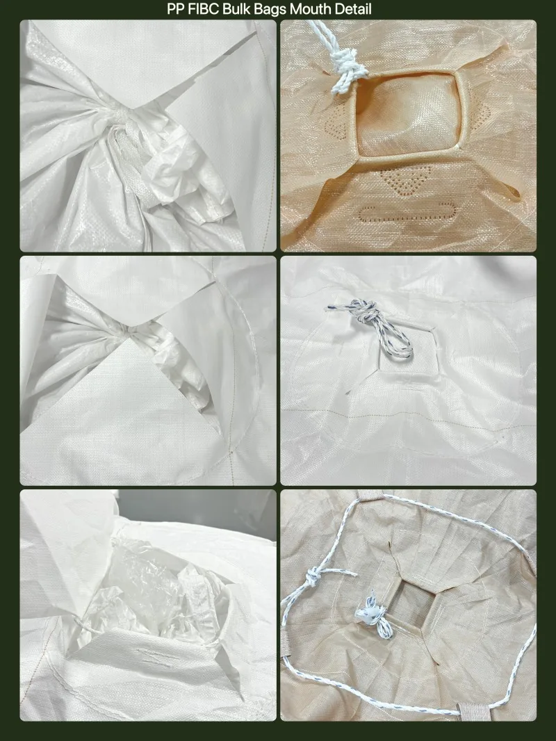 Static Dissipative FIBC Bag 4Panel Super Sack with Skirt Groundable Conductive for Lithium Battery Cathode Material Powder Bulk