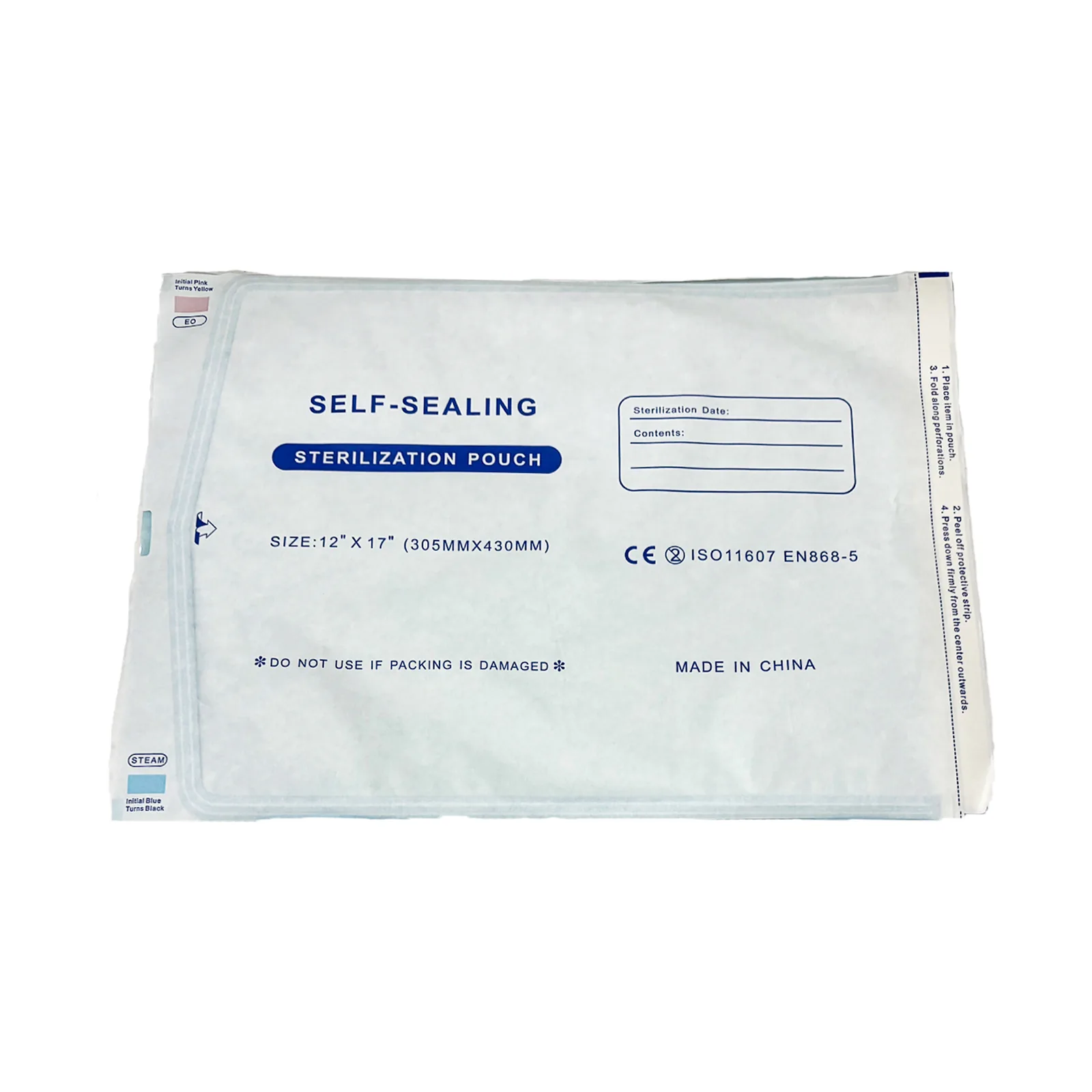 Sterilization Pouch and Autoclave Bags Heat Resistant Steam Sterilization for Dental and Oral Instruments