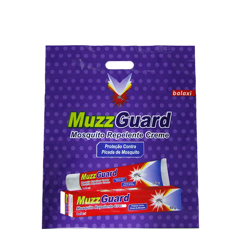 Supply Die Cut Handle Plastic Bags Die Cut Carrier Plastic Shopping Bag