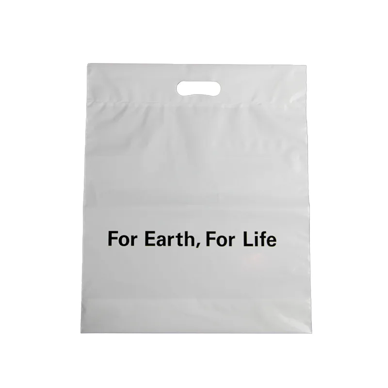 Supply Die Cut Handle Plastic Bags Die Cut Carrier Plastic Shopping Bag