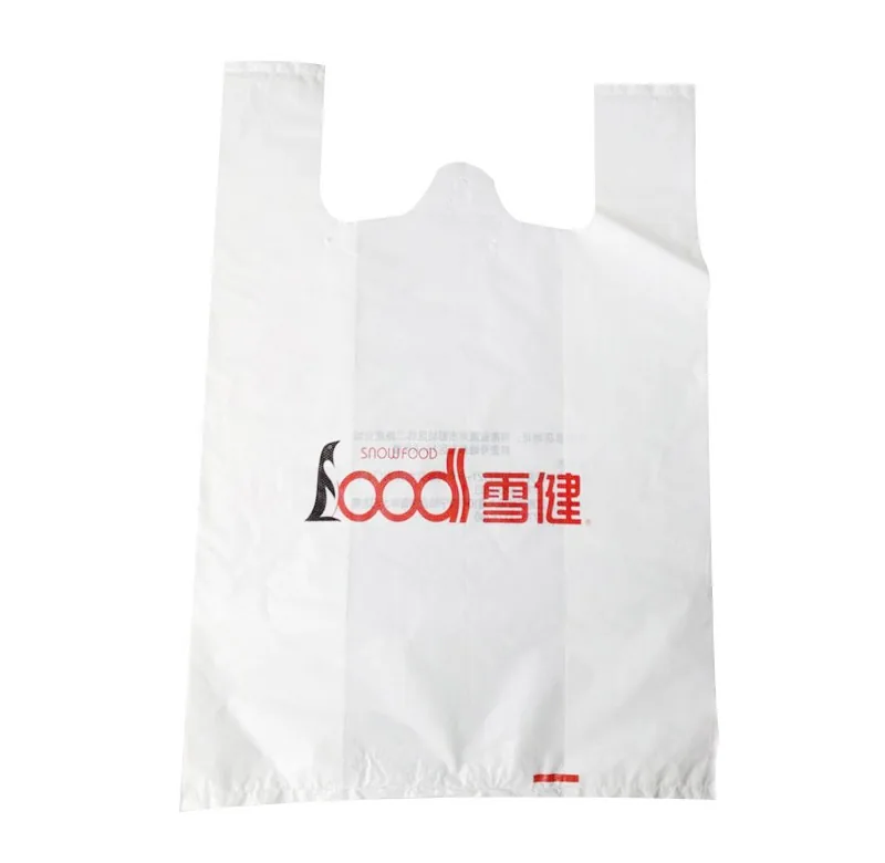 Supply Die Cut Handle Plastic Bags Die Cut Carrier Plastic Shopping Bag