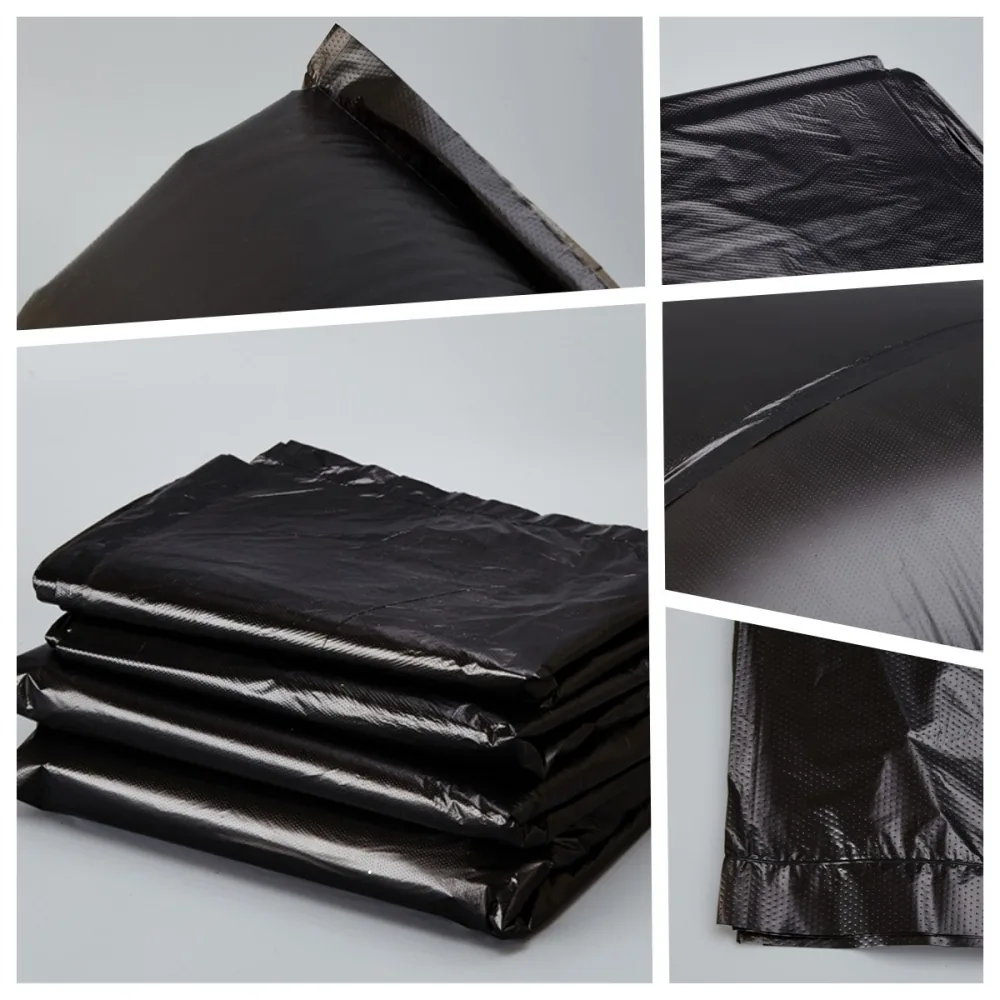Support Customization Big Bags Heavy Duty 33 42 55 60 Gallon Black Contractor Plastic Garbage Trash Bag