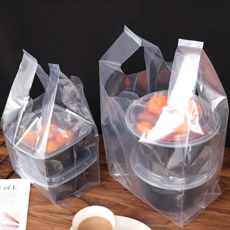 t Shirt Shopping Bag clear Vest Carrier Plastic Bag