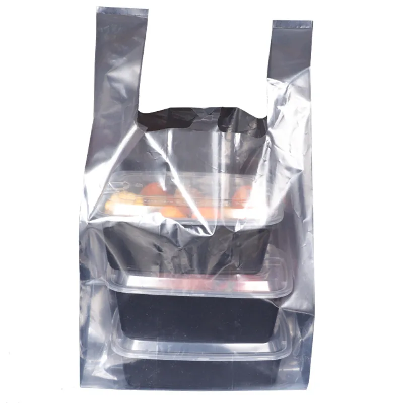 t Shirt Shopping Bag clear Vest Carrier Plastic Bag