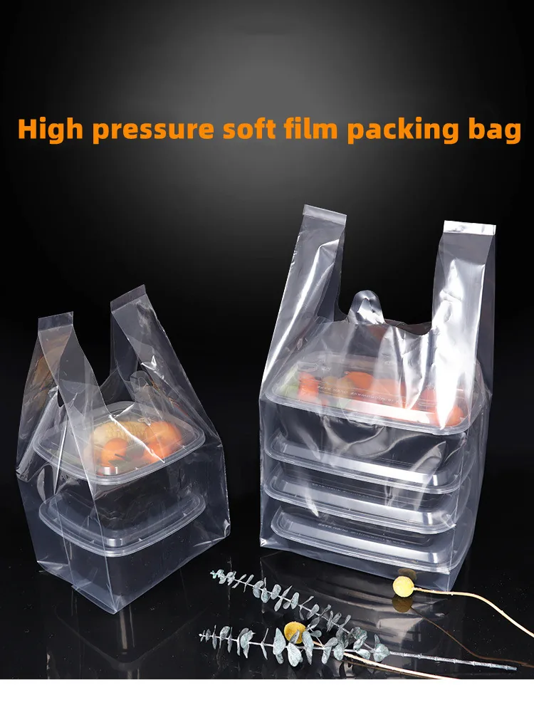 t Shirt Shopping Bag clear Vest Carrier Plastic Bag