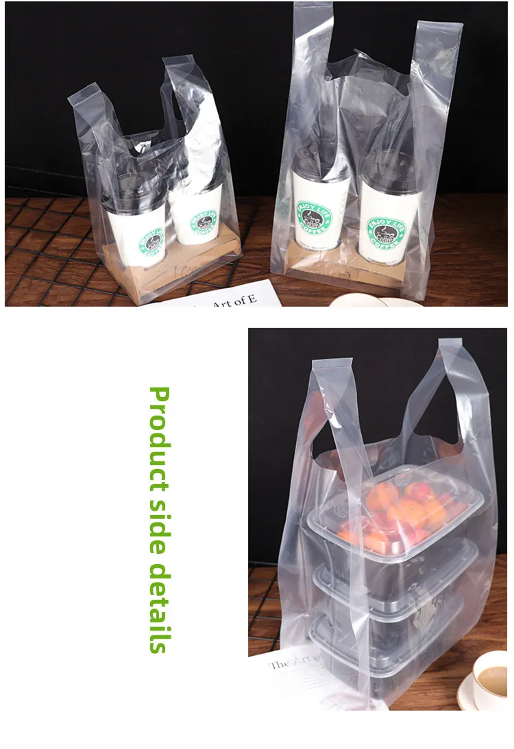 t Shirt Shopping Bag clear Vest Carrier Plastic Bag