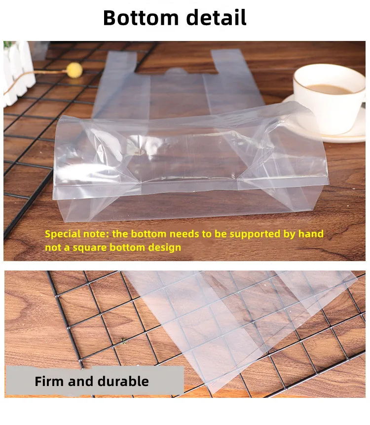 t Shirt Shopping Bag clear Vest Carrier Plastic Bag